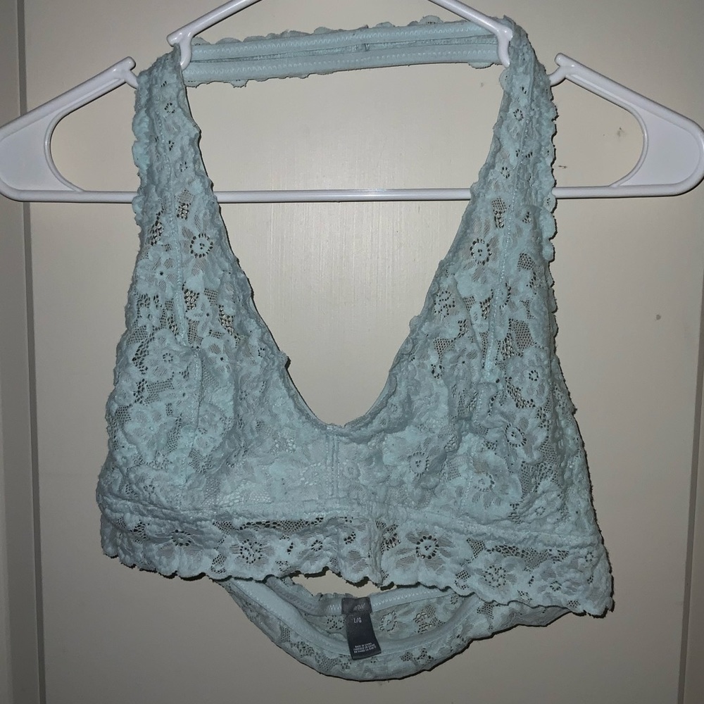 AERIE blue halter bralette